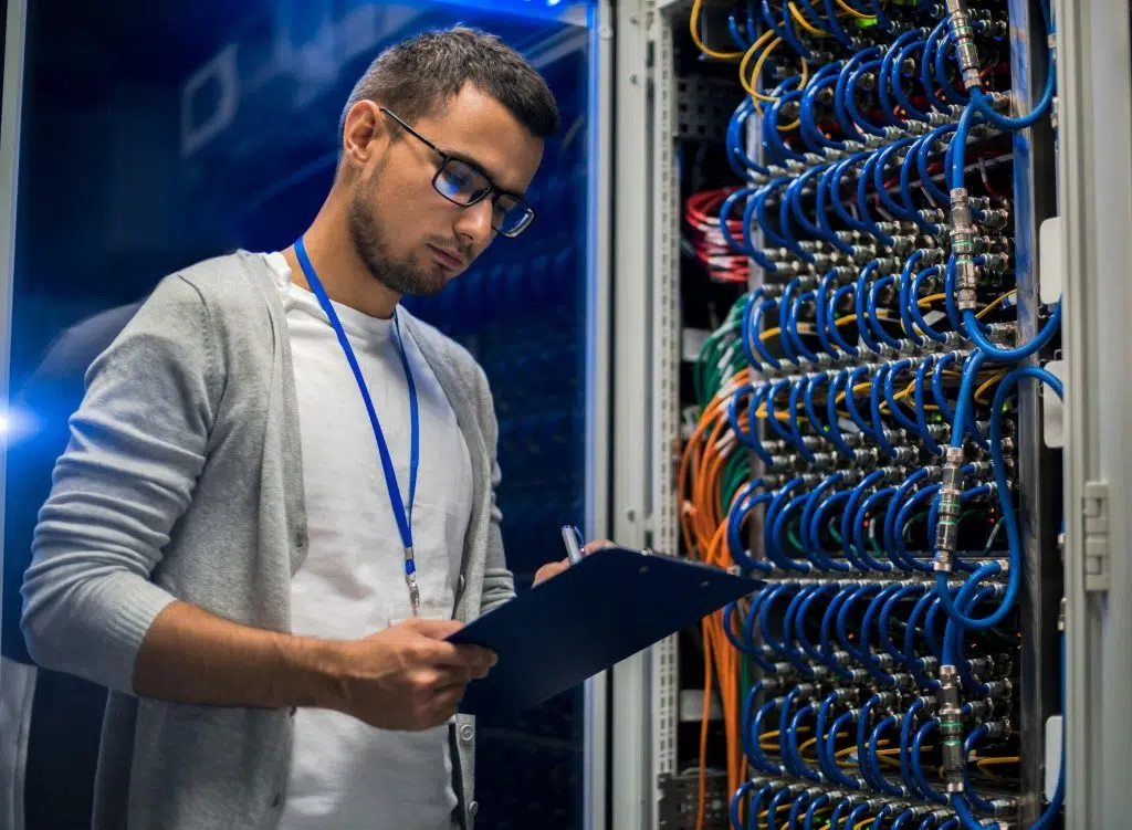 Blog Photo - Man in server room